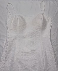 EUC🌴LILLY PULITZER🌴SIZE 4🌴SHELLY TIE BACK DRESS🌴WHITE W/ JACQUARD FABRIC