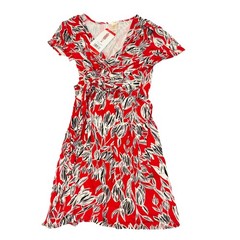 NWT Women&rsquo;s MATTY M Lipstick Crossfront Stretch Dress Size Medium