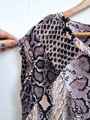 NEXT Boxy Multi Snakeskin Printed Shift Dress Size 12 Layering Pattern Clash VGC
