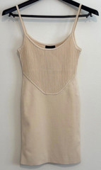 Michael Costello x REVOLVE Oline Mini Dress Womens Medium Cream NWT
