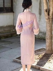 Chinese Traditional Qipao Dress Cheongsam Women&rsquo;s Clothing Embroidery Vintage