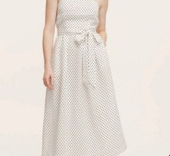 Kate Spade White Dot Dress Size M