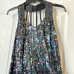 New Robert Anthony Sequin Beaded Bodycon Dress Size 12 Vintage Y2K 1990s Prom