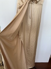 Significant Other satin medium weight fabric midi dress,sz 4, New, Champagne
