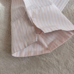 ICHI Antiquites Cotton Striped A-Line Dress Orange Made in Japan