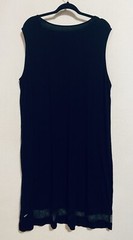 Catherines Dress Womens 2X Black Sleeveless Mesh Accents Jersey Maxi Minimalist