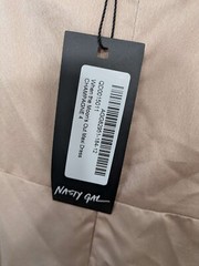 Nasty Gal NWT Women&rsquo;s Size 0 Pencil Straight Slip Dress Beige Taupe Long