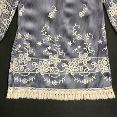 Velzera Dress Size Sm Floral Embroidered Peasant Tunic Off Shoulder Bohemian Top