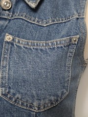 BDG Urban Outfitter Denim Mini Dress Blue Y2K Button Up Cowgirl Western Size S