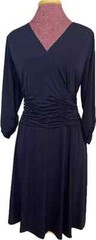 NY Collection Women&rsquo;s Navy Dress Size 1X Retail $70