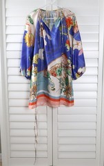 ANTONIO MELANI NWT $199 Raffaella Shift Dress in Sea La Vie Map Print Size XS
