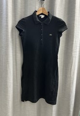 Lacoste Sport Piqué Stretch Polo Dress – Black – Size 34 (XS)