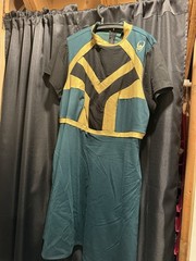 Her Universe Marvel Loki Mock Neck Mesh Inset Panel Dress Plus Size 3X