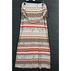 Athleta Aztec Print Beaded Strapless Maxi Dress Womens Size L Western