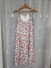 White Floral Womens Dress By Time And Tru Size XXL (20)