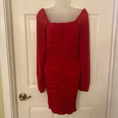 Fashion Ruched Bodycon Dress Women’s Small