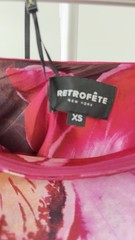 Retrofete Aiyanna Strapless Maxi Dress Pink Tropical Floral NEW with tags XS