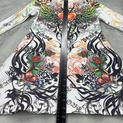Sara Mode Dress Medium Tattoo Hooded Y2K 90&Prime;s Hearts Rhinestone Rose USA artist