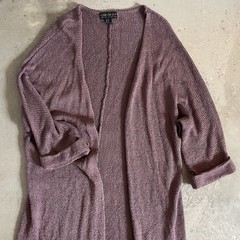 Forever 21 Plus Long Sleeve Knit Midi Sweater Cardigan Mauve Plus Size 0X