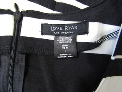 NWT Love Ryan Stripe Shift Cotton/Polyester Dress Size Large