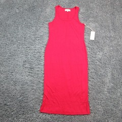 The Standard Stitch Dress Womens Large Ribbed Tank Midi Made in USA Tencel NWT