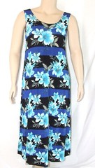 Travel Knit Dress, long A-Line Tank, Stretchy NO-IRON poly/span, #071