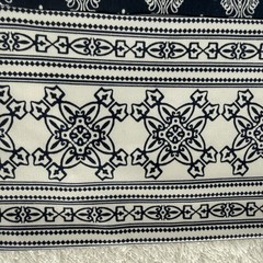 Magnolia Grace Shift Dress S Navy/White Embroidered Sleeveless Knit V-Neck