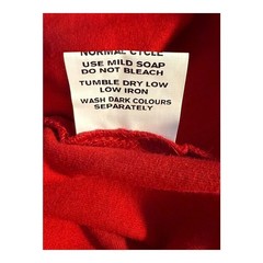 eShakti Red Navy Nautical Button Strap A Line Dress Size 0