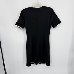 NWT Alexia admor Jaiya Short Sleeve Button Front Dress black sz 4
