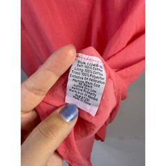 Johnny Was KALEA Coral Pink Floral Embroidered Mini Dress Size Medium NEW