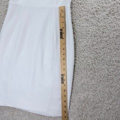 Lulus Bodycon Mini Dress Womens Small White Good Ruffle Strap Sweetheart Neck