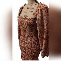 Free People Smock Apricot Dress Size S