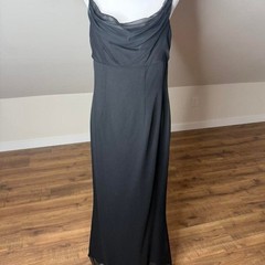 Practical Magic Watters & Watters black cowl neck chiffon maxi dress Witchcore