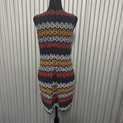 Johnston & Murphy Dress Womens 4 Multicolor Embroidered Sleeveless Boho Sequin