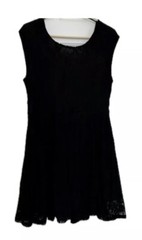 Cotton On black lace sleeveless dress polyamide/elastane, size L