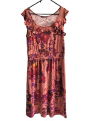 Mexx Dress Summer Floral Pattern A Line Midi Size M
