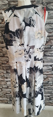 Next Elegant Ladies Floral Dress With Pleat Skirt Multicoloured Size UK 6