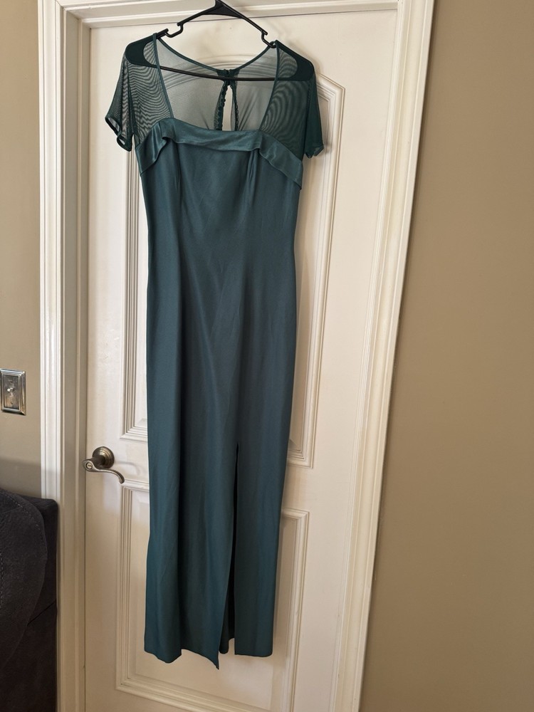 Beautiful VTG Green Alfred Angelo Dress Size S
