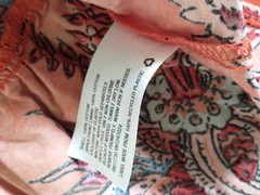 Rhode For Target Orange Boho Block Print Cotton Maxi Dress S