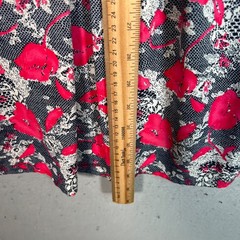 Aqua Floral Sleeveless Dress Womens Size XS Pink Grey