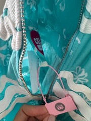 Celia B Tie Shoulder Danube Dress SZ S Pink and Blue NWT RicRac