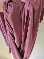 Athleta Santorini Stretch Dress Large Mauve Sleeveless Lined Pullover Jersey