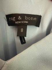 Rag & Bone Risse Satin Maxi Slipdress Dusty Blue Size 8