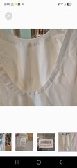 VIUTIL Elegant old money white sleeveless XL linen mini dress scoop back summer