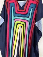 Bright Fun House Dress, Beach, Mumu Free Size Batwing Sleeves