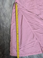 Alice Collins Pink Full Length Sleeveless V-Neck Dress, UK Size 14, Plain