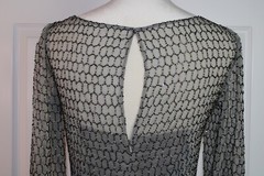 Stephen Yearick Taupe Grey 100% Silk Hand-Beaded Full Length Gown Size 8 Ex Cond
