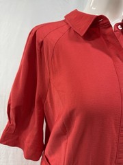 NWT LOFT Classic Button Front Dress Size 14 with Belt & Pockets