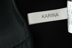 Buffalo David Bitton Dress Karina Sz 0? Black Bodycon Nylon Blend Poly Dress