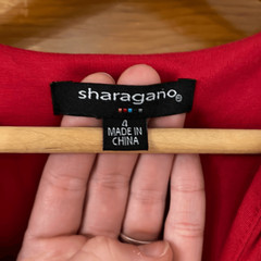 Sharagano Red Button Front Mini Dress 4